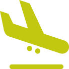 Icono avión ida