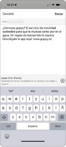Compartir invitación