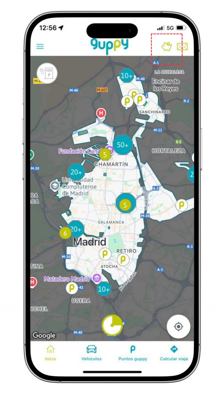 Saldo guppy - Inicio app