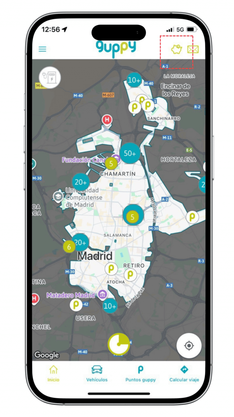 Saldo guppy - Inicio app